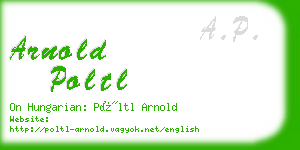 arnold poltl business card